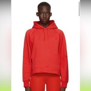 Y-3 Red Classic Chest Logo Hoodie